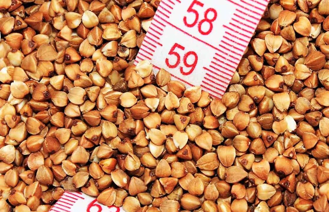 Te ngaro o te taumaha i roto i te buckwheat